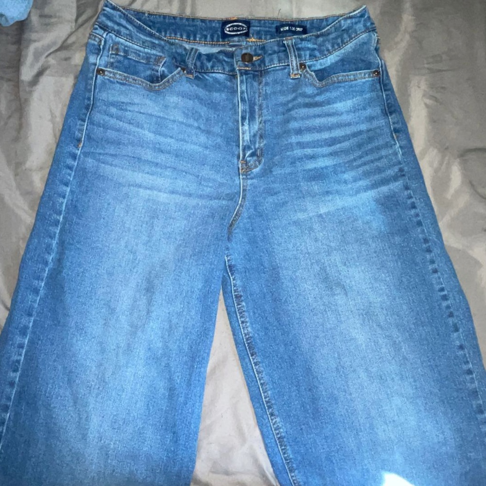 Scoop wide leg cropped jeans